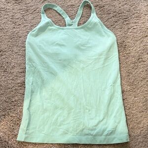 Women’s Ribbed Mint Green Racerback Tank Top